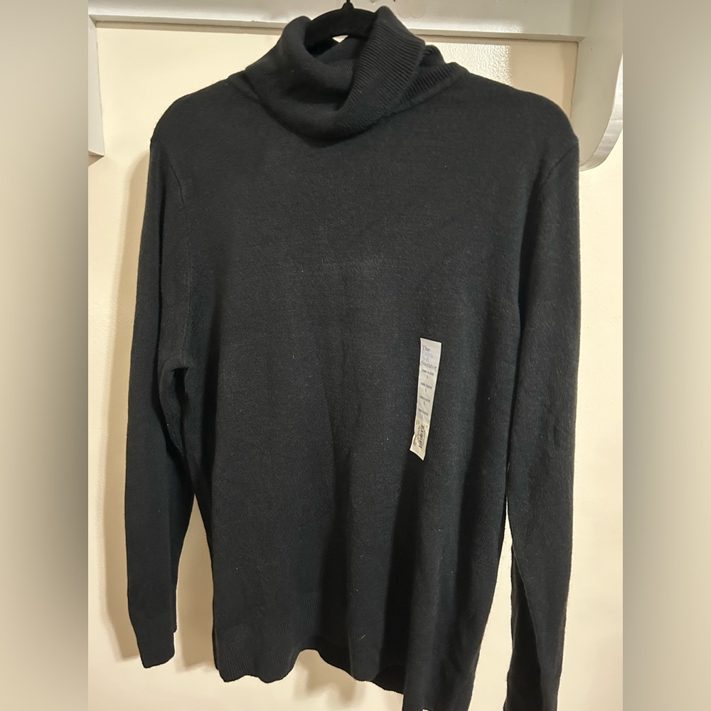 NEW Croft & Barrow Turtleneck Sweater - Black